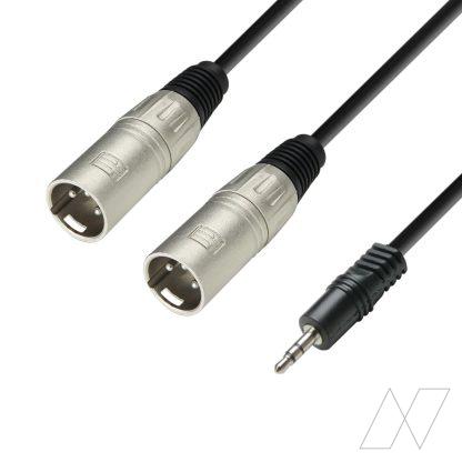 Audio Cable Mini-jack to 2x XLR male - Image 2
