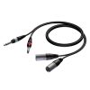 Audio Cable 2x XLR Male to 2x 6.3 Jack