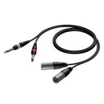 Audio Cable 2x XLR Male to 2x 6.3 Jack