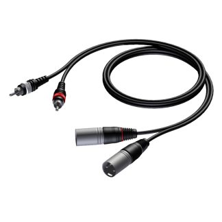 Audio Verloop 2x XLR male naar tulp