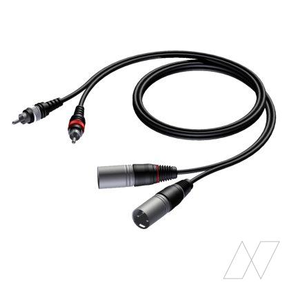 Audio Verloop 2x XLR male naar tulp