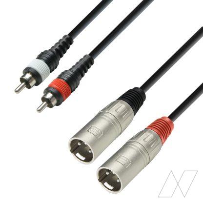Audio Verloop 2x XLR male naar tulp - Afbeelding 2