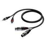 Audio Cable 2x XLR Female to RCA