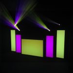Illuminated DJ booth