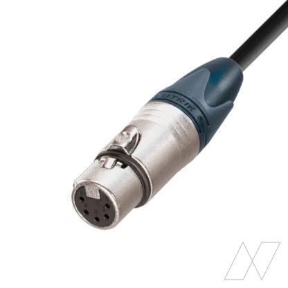 XLR verloop adapter XLR 3P (male) naar XLR 5P (female) - Afbeelding 3
