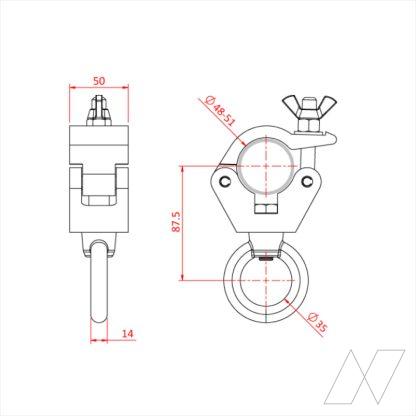 Halfcoupler met hijsoog - Afbeelding 5