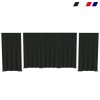 Pipe & Drape Achterwand met coulissen