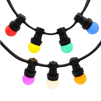 colored festoon lights