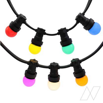 colored festoon lights