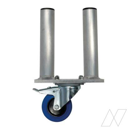 Dubbele podiumpoot met wiel 40cm - Afbeelding 2