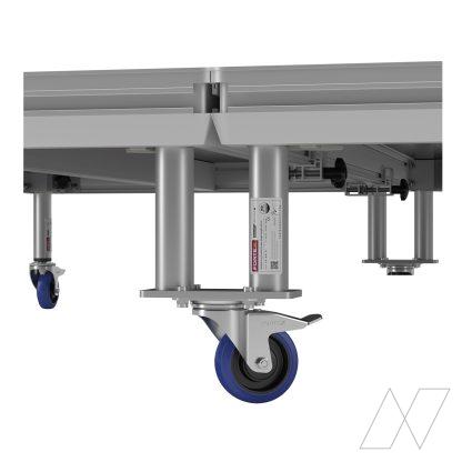 Dubbele podiumpoot met wiel 40cm - Afbeelding 3