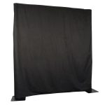 Pipe & drape zwart per meter