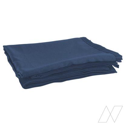 blauw gordijn