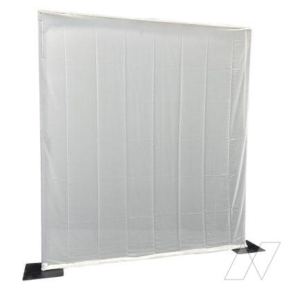 pipe drape wit voile