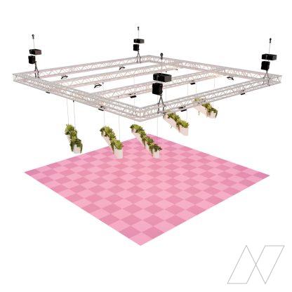 Plafondmontage truss carré middenbalken - Afbeelding 5