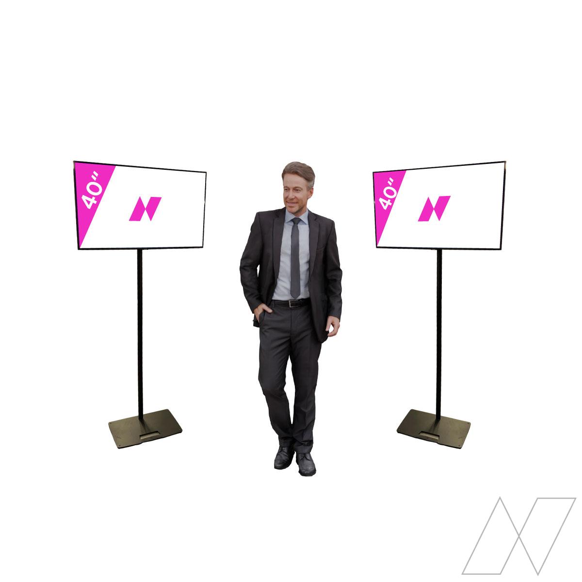 2x 40" TV Screen 1 2x 40" TV Screen