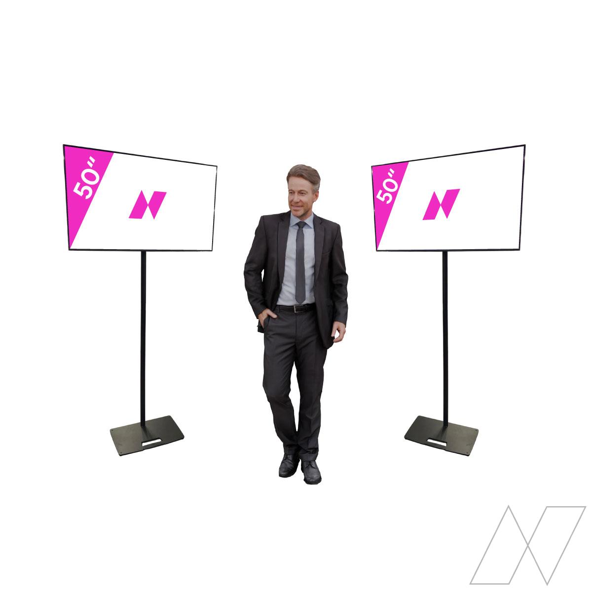 2x 50" TV Screen 1 2x 50" TV Screen